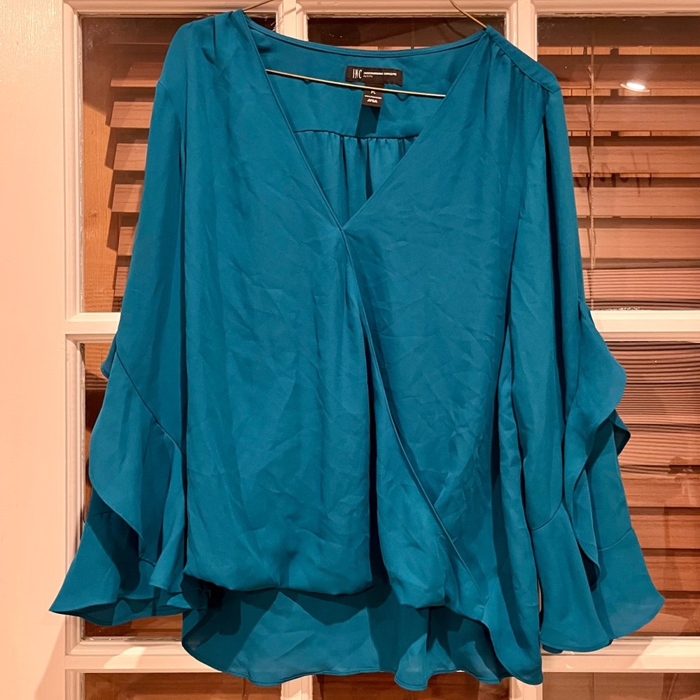 INC International Concepts Petite high low Blouse